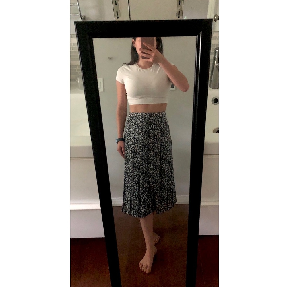 Banana Republic Boho Floral Midi Skirt